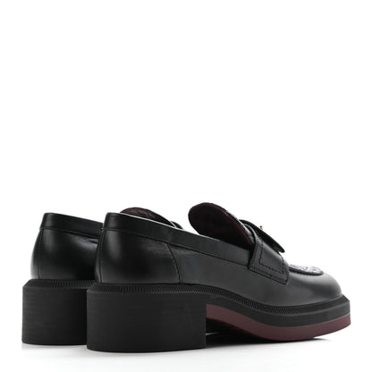 Chanel Lambskin Quilted CC Turnlock Loafers 35.5 Black 4 of 10
