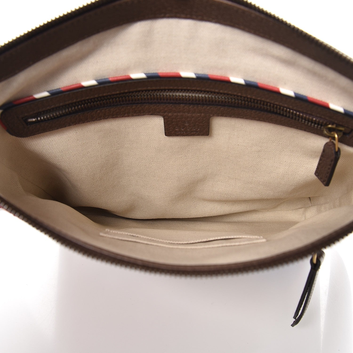 Gucci Soft GG Supreme Monogram Courrier Web Medium Flat Messenger Bag Beige New Acero Multicolor 5 of 8