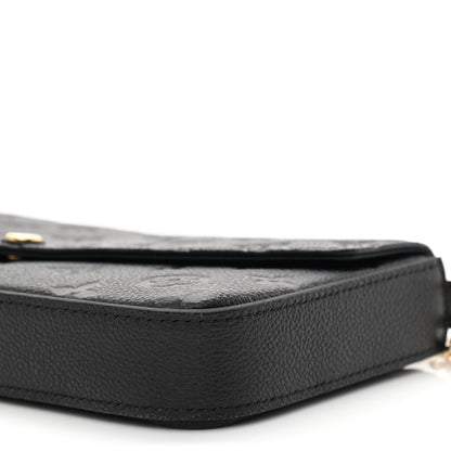 Louis Vuitton Empreinte Pochette Felicie Chain Wallet Black 12 of 13