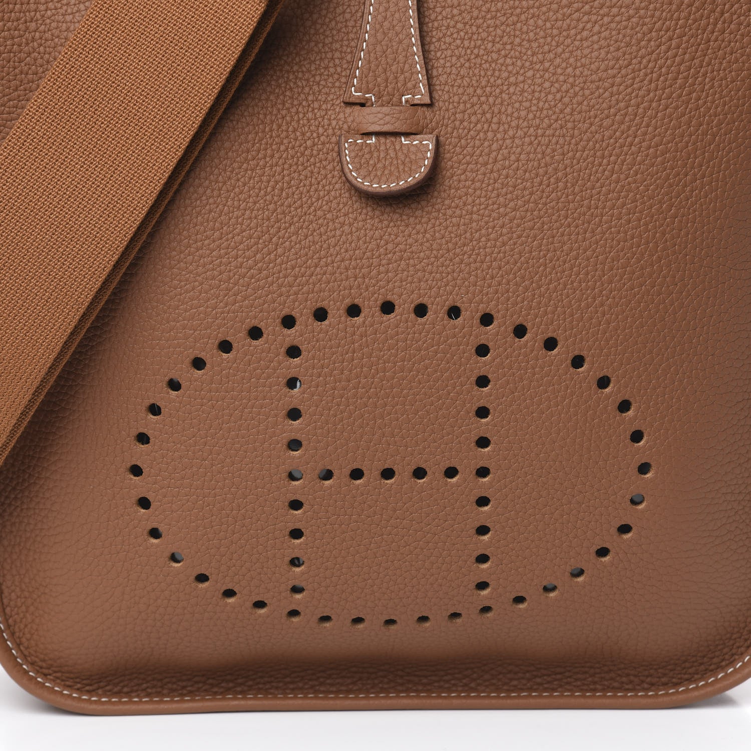 Hermes Taurillon Clemence Evelyne III PM Gold 10 of 11