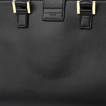 Saint Laurent Calfskin Monogram Baby Cabas Black 12 of 13