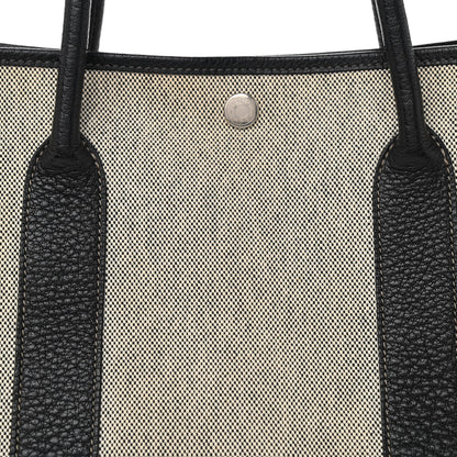 Hermes Toile Buffle Skipper Garden Party 36 MM Tote Black 8 of 10