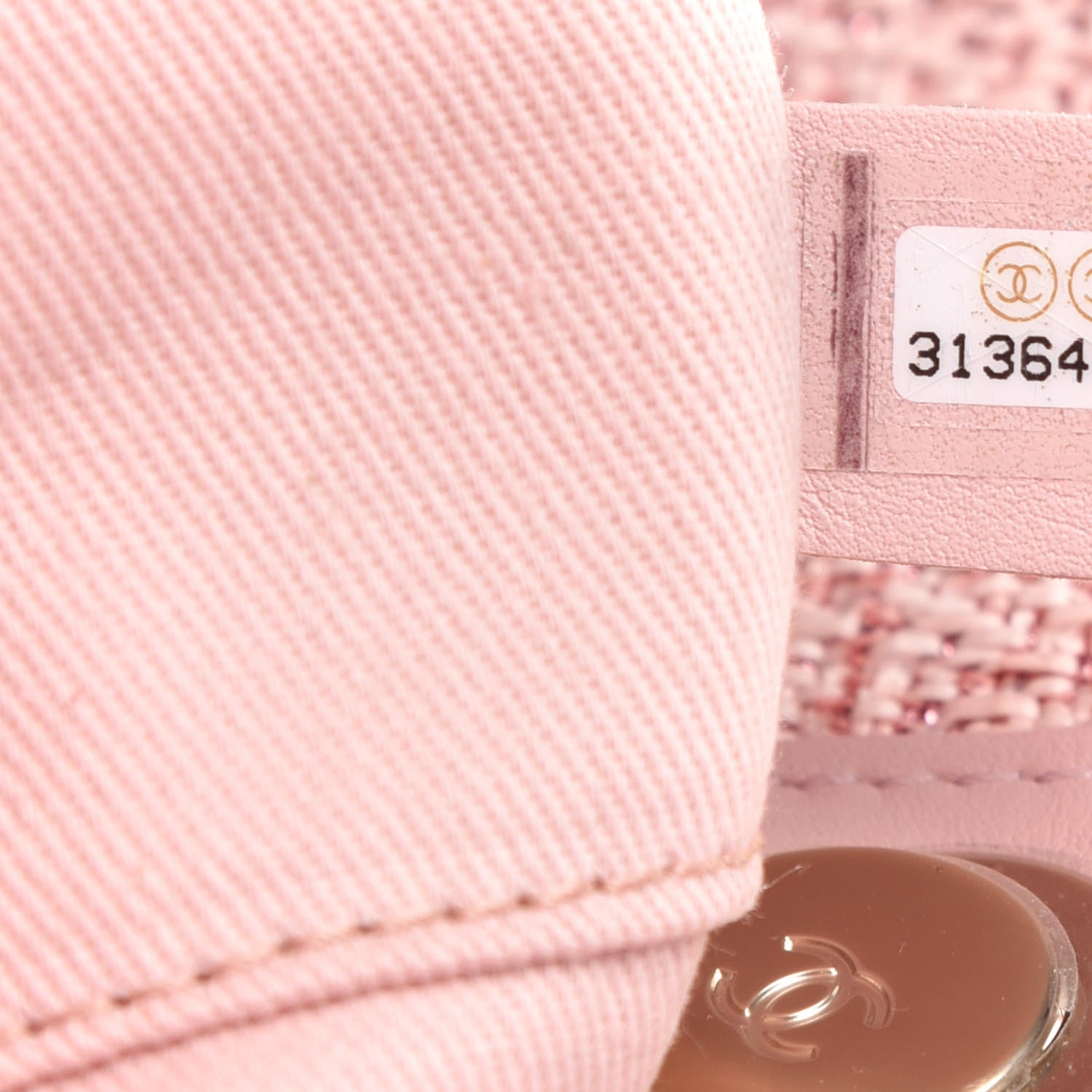 Chanel Lurex Boucle Deauville Medium Tote Pink 9 of 10