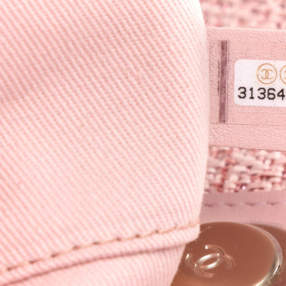 Chanel Lurex Boucle Deauville Medium Tote Pink 9 of 10