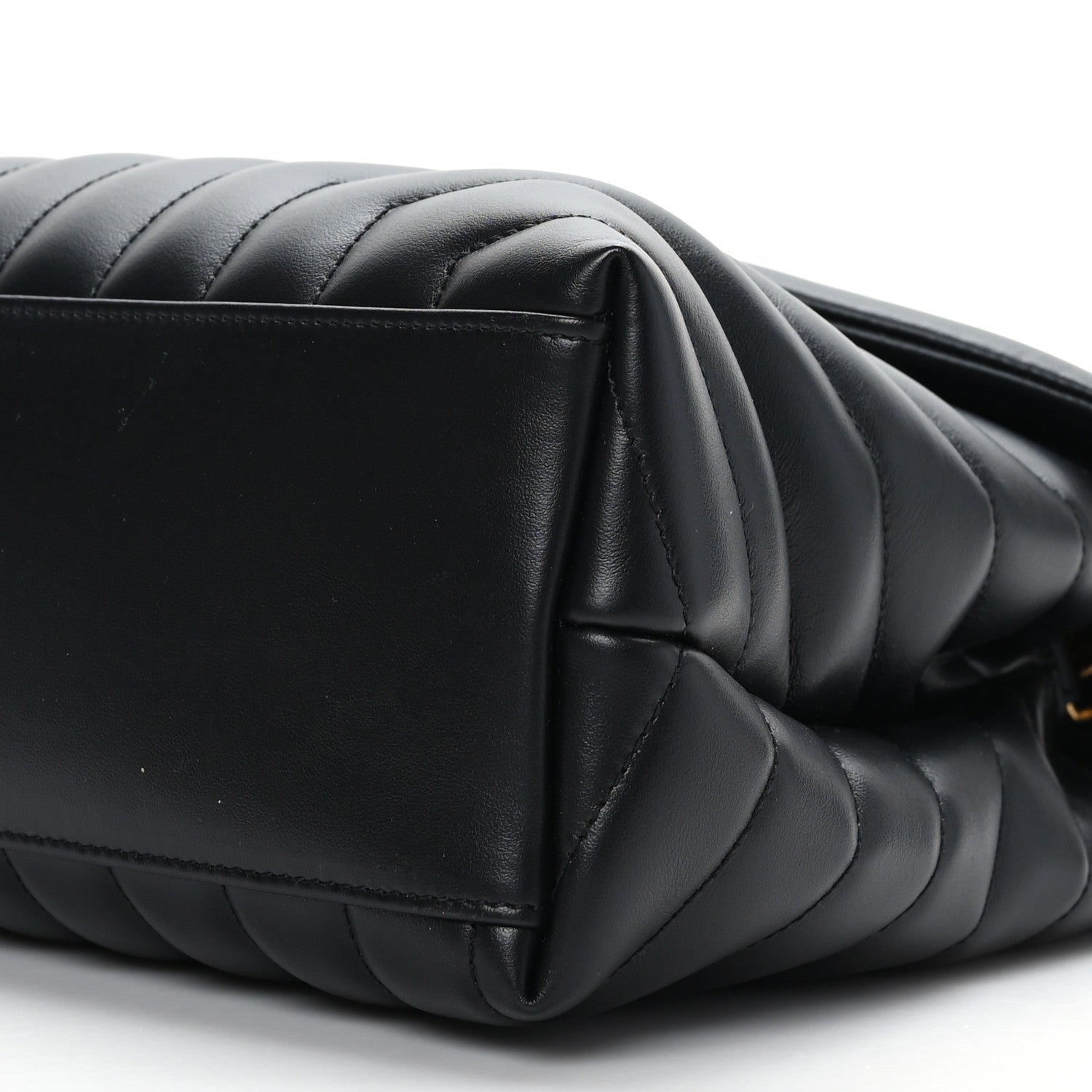 Saint Laurent Calfskin Y Quilted Monogram Medium Loulou Chain Satchel Black 9 of 9
