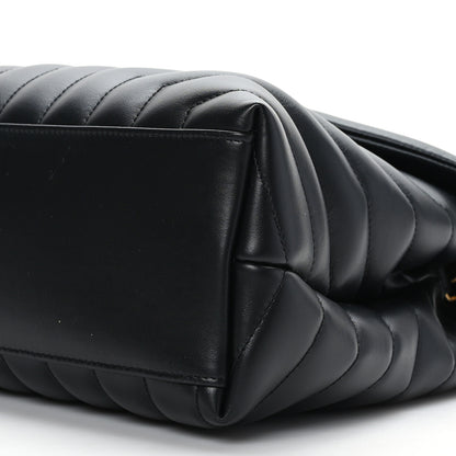 Saint Laurent Calfskin Y Quilted Monogram Medium Loulou Chain Satchel Black 9 of 9