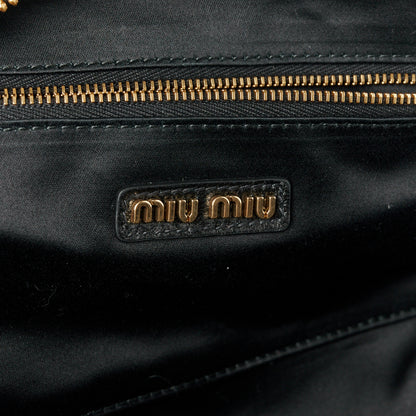Miu Miu Nappa Matelasse Large Arcadie Top Handle Bag Black 6 of 11