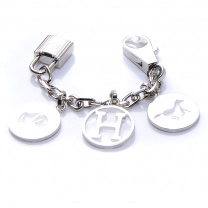 Hermes Palladium Breloque Bag Charm Silver 1 of 4