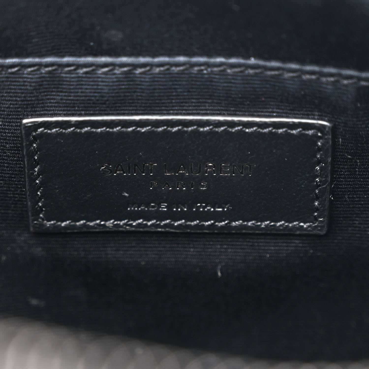 Saint Laurent Calfskin Matelasse Monogram Monochrome Lou Camera Bag Black 6 of 11