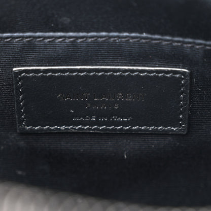 Saint Laurent Calfskin Matelasse Monogram Monochrome Lou Camera Bag Black 6 of 11