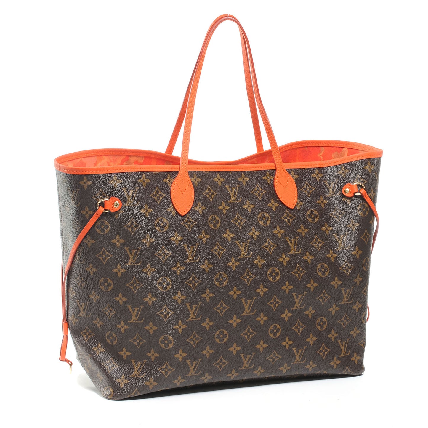 Monogram Articles de Voyage Ikat San Francisco LV Cup Neverfull GM Orange
