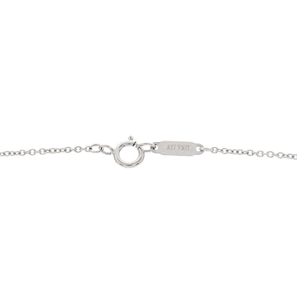Tiffany 18K White Gold Diamond Atlas Key Pendant Necklace 6 of 7