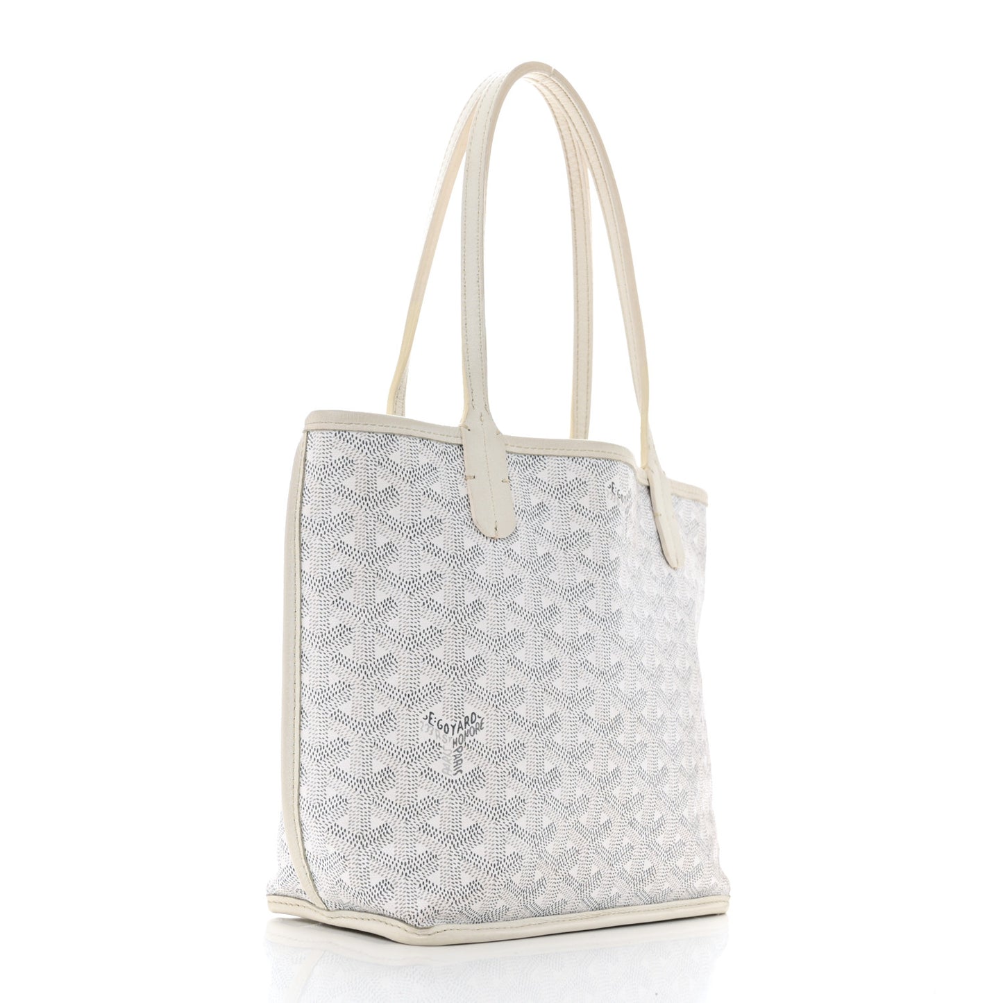 Goyardine Reversible Mini Anjou White