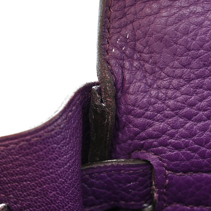 Hermes Taurillon Clemence Kelly Retourne 32 Ultraviolet 12 of 19