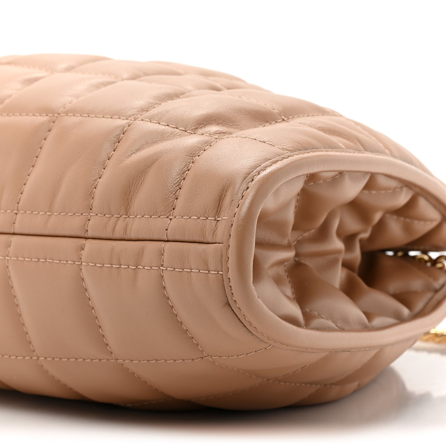 Calfskin Quilted Medium Deco Tote Bag Camelia