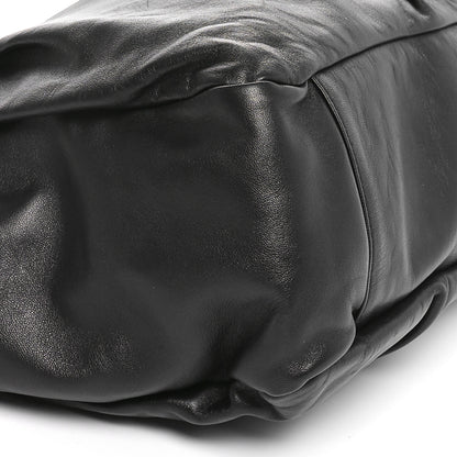 Mansur Gavriel Lambskin Wave Frame Clutch  Black 8 of 9