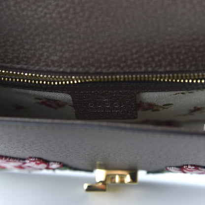 Gucci Calfskin Embroidered Sylvie Belt Bag Brown 7 of 10