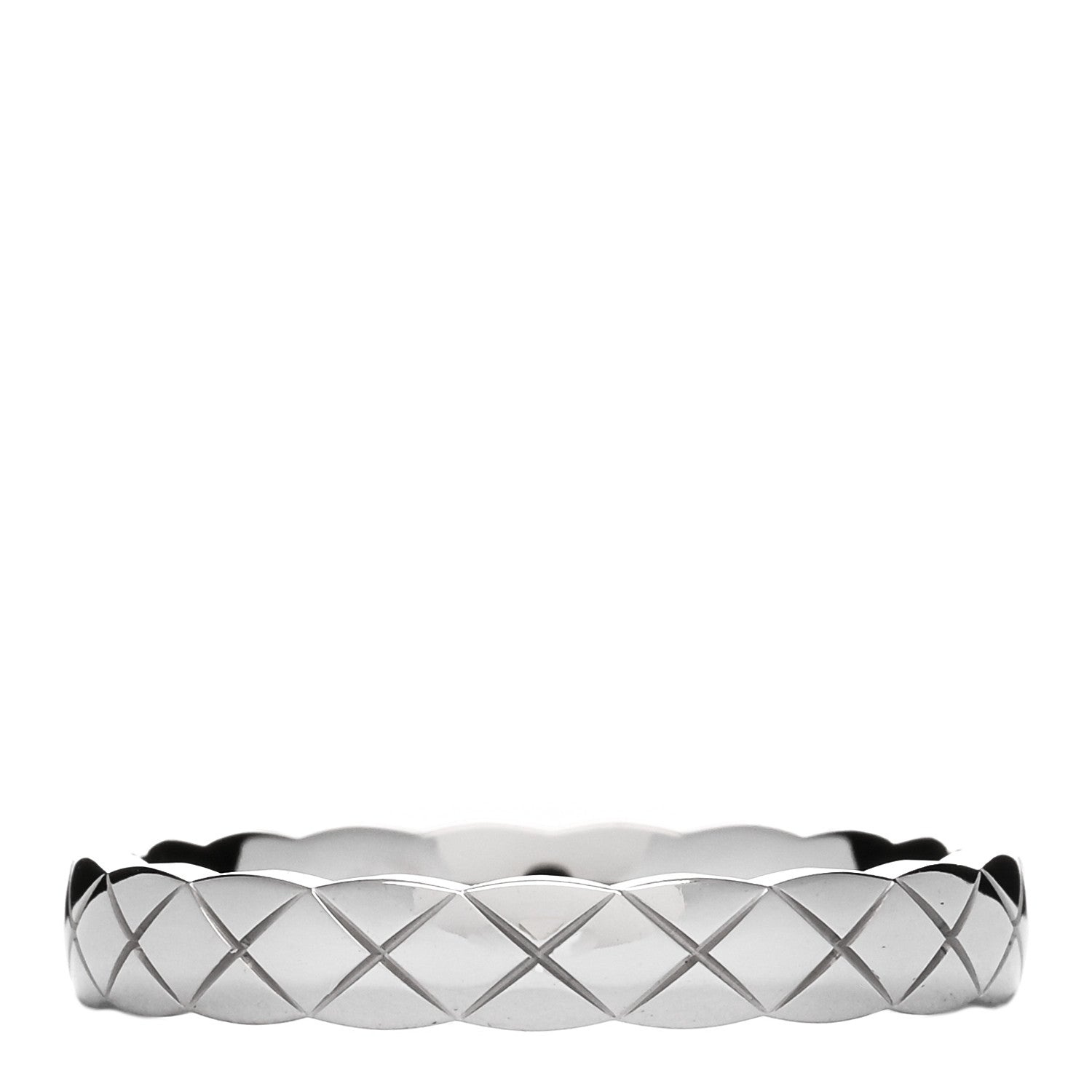 Chanel 18K White Gold Mini Coco Crush Ring 54 6.75 2 of 4