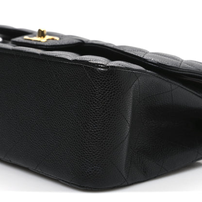 Chanel Caviar Quilted Jumbo Double Flap Black 9 of 11