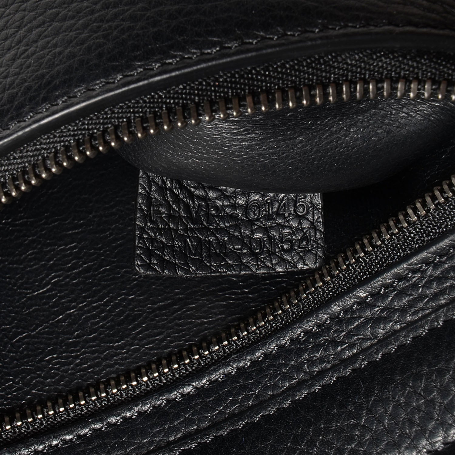 Celine Drummed Calfskin Suede Small Trapeze Black 9 of 9