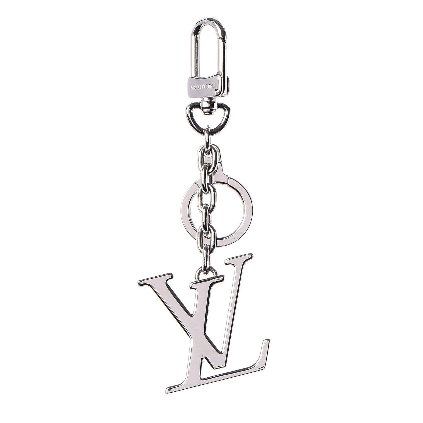 LV Initials Key Holder Silver