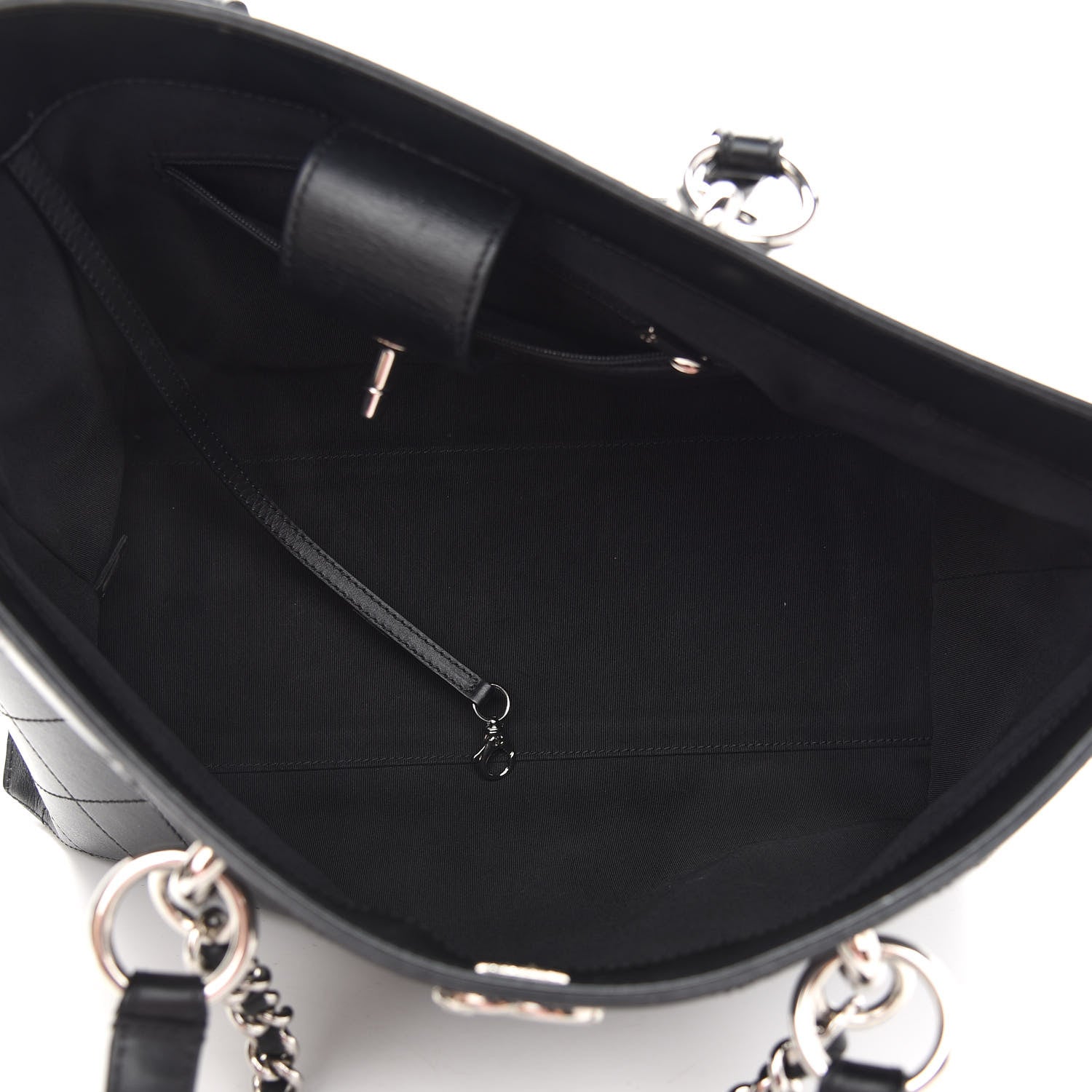 Chanel Calfskin Stitched Shopping Tote Black 4 of 8