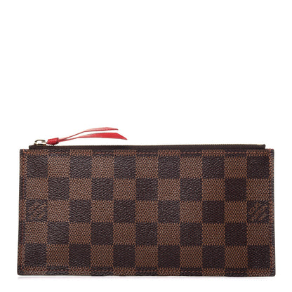 Louis Vuitton Damier Ebene Felicie Chain Wallet Zippered Insert 1 of 10