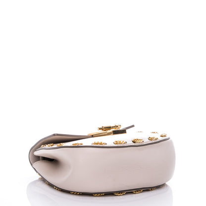 Chloe Calfskin Mini Drew Chain Shoulder Bag Abstract White 4 of 8