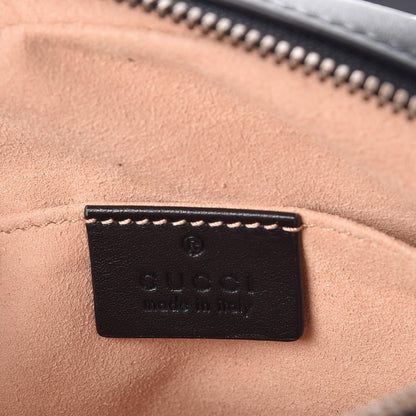 Gucci Calfskin Matelasse GG Marmont Belt Bag 75 30 Black 7 of 9