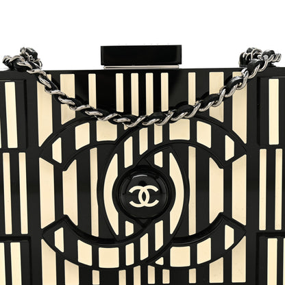 Chanel Plexiglass Barcode Boy Brick Lego Clutch Black 7 of 10