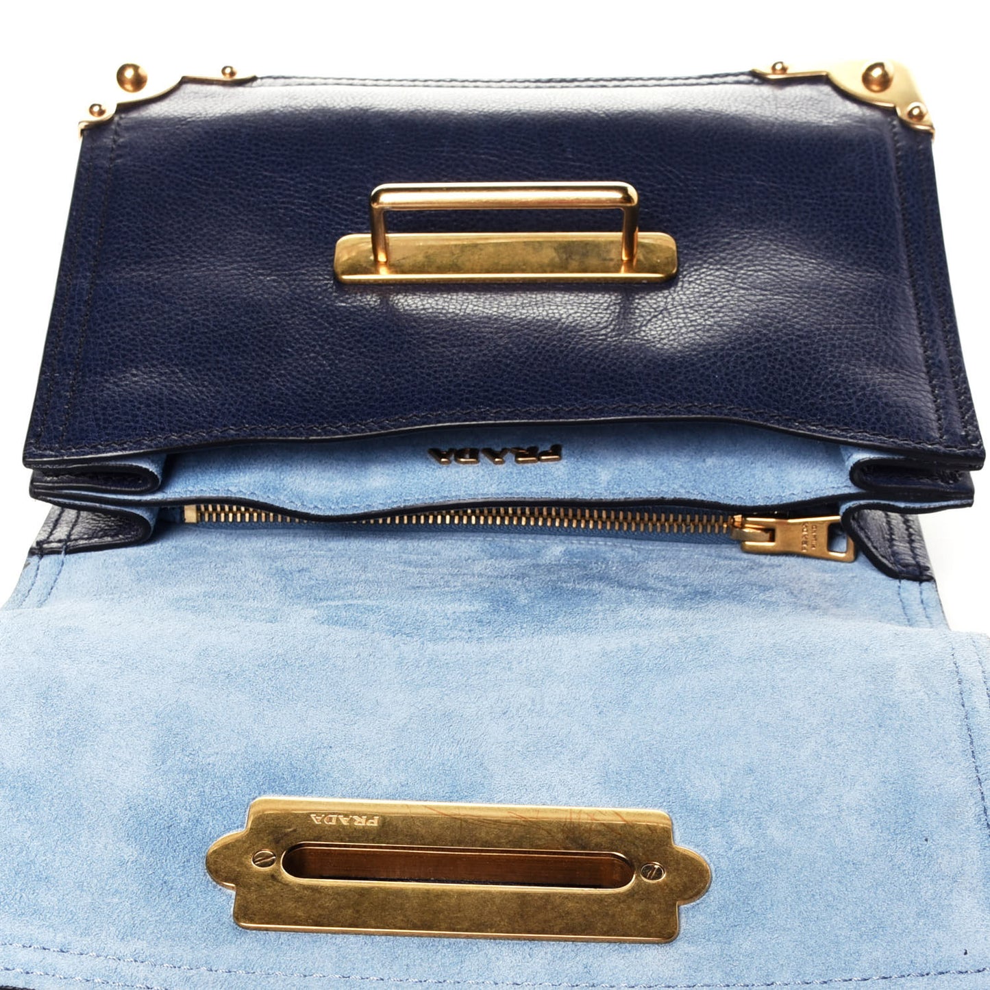Glace Calf Soft Cahier Bag Baltico Astrale