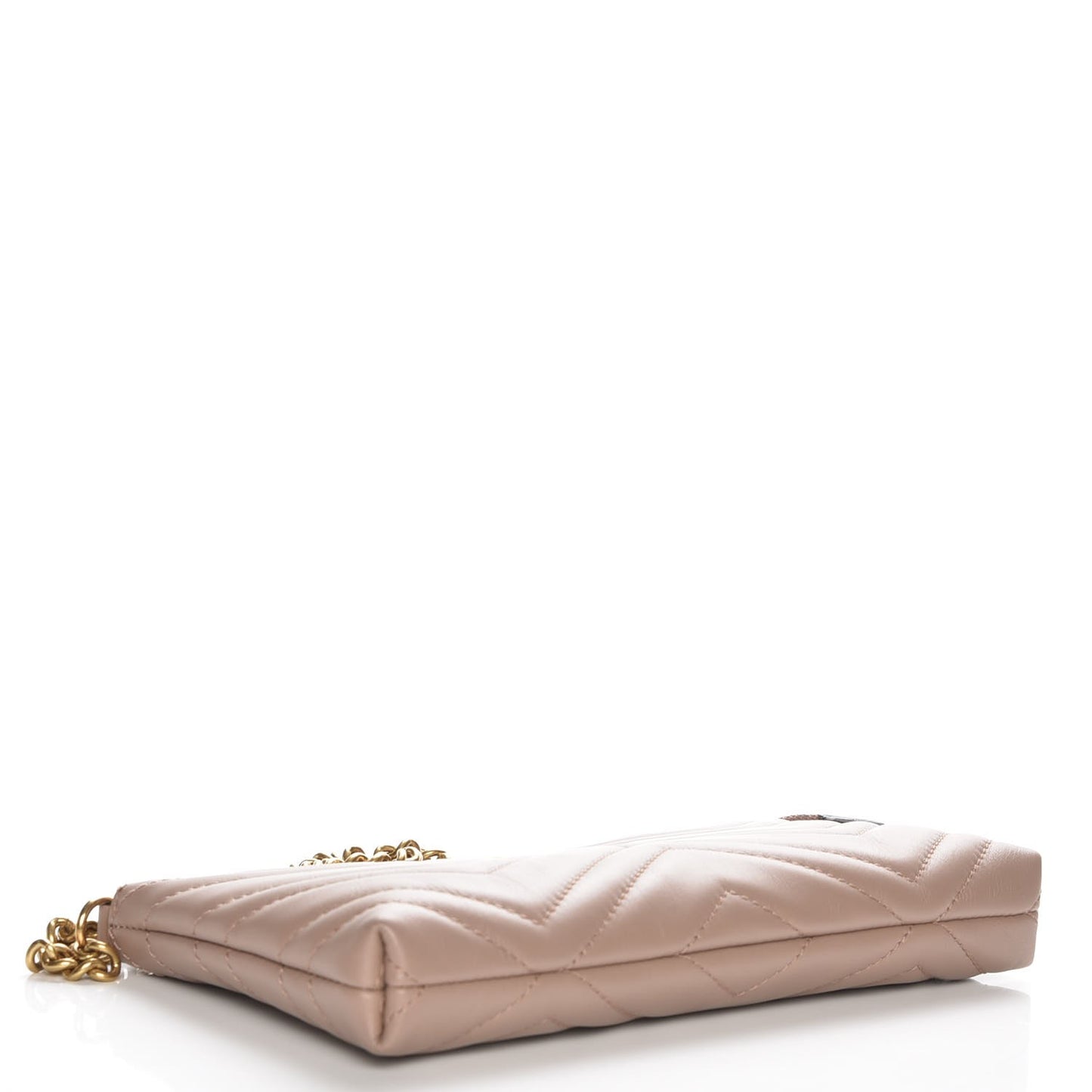 Calfskin Matelasse Mini GG Marmont Chain Bag Porcelain Rose