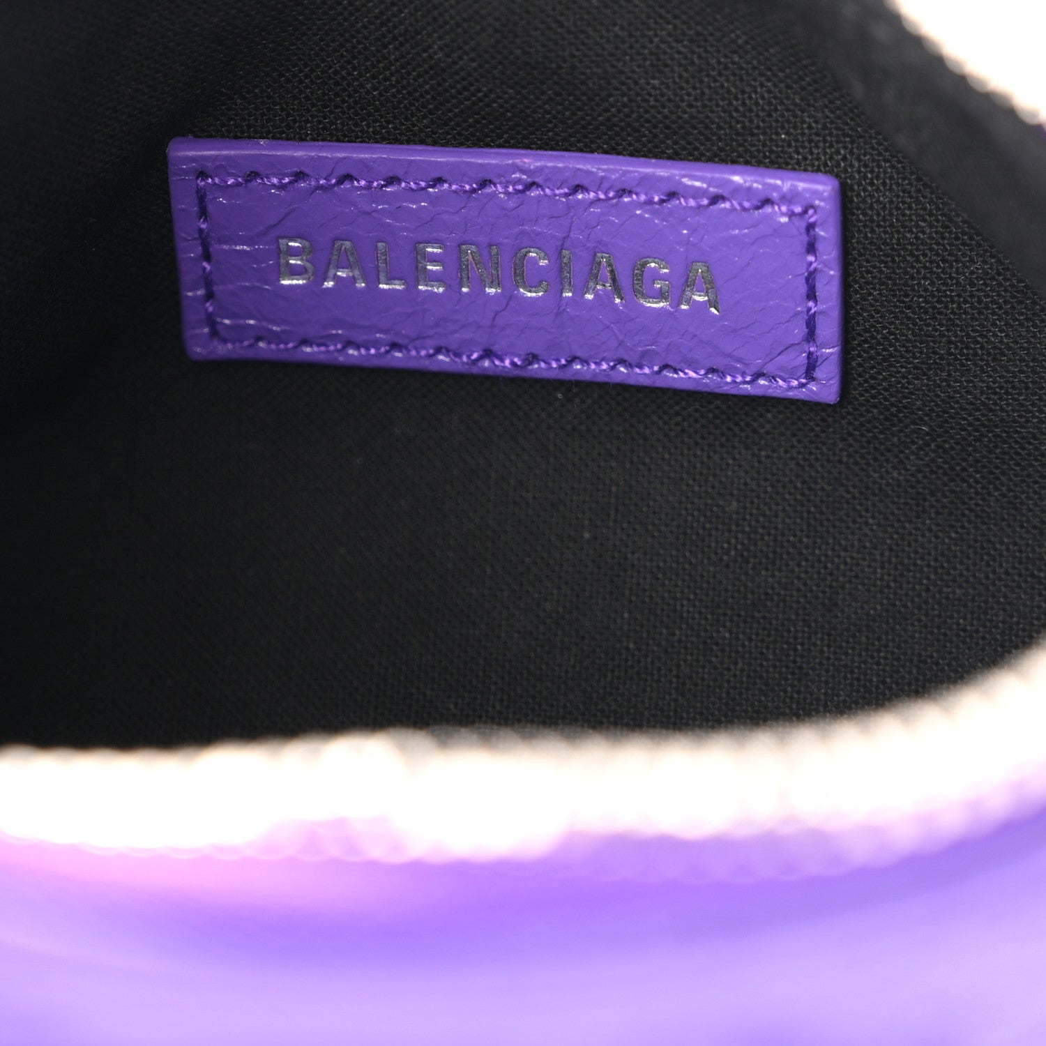 Balenciaga Agneau Arena Le Cagole Shoulder Bag XS Purple 7 of 11