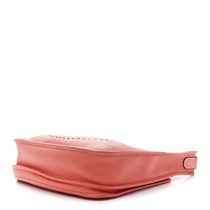 Hermes Taurillon Clemence Evelyne III PM Crevette 9 of 11