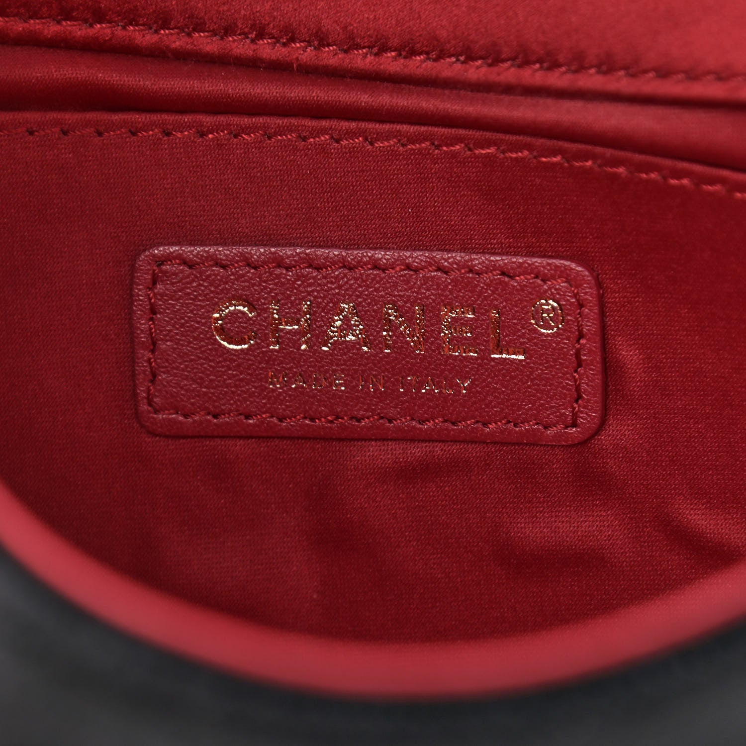 Chanel Velvet Quilted Small Camellia Flap Black Red Blue 7 of 10