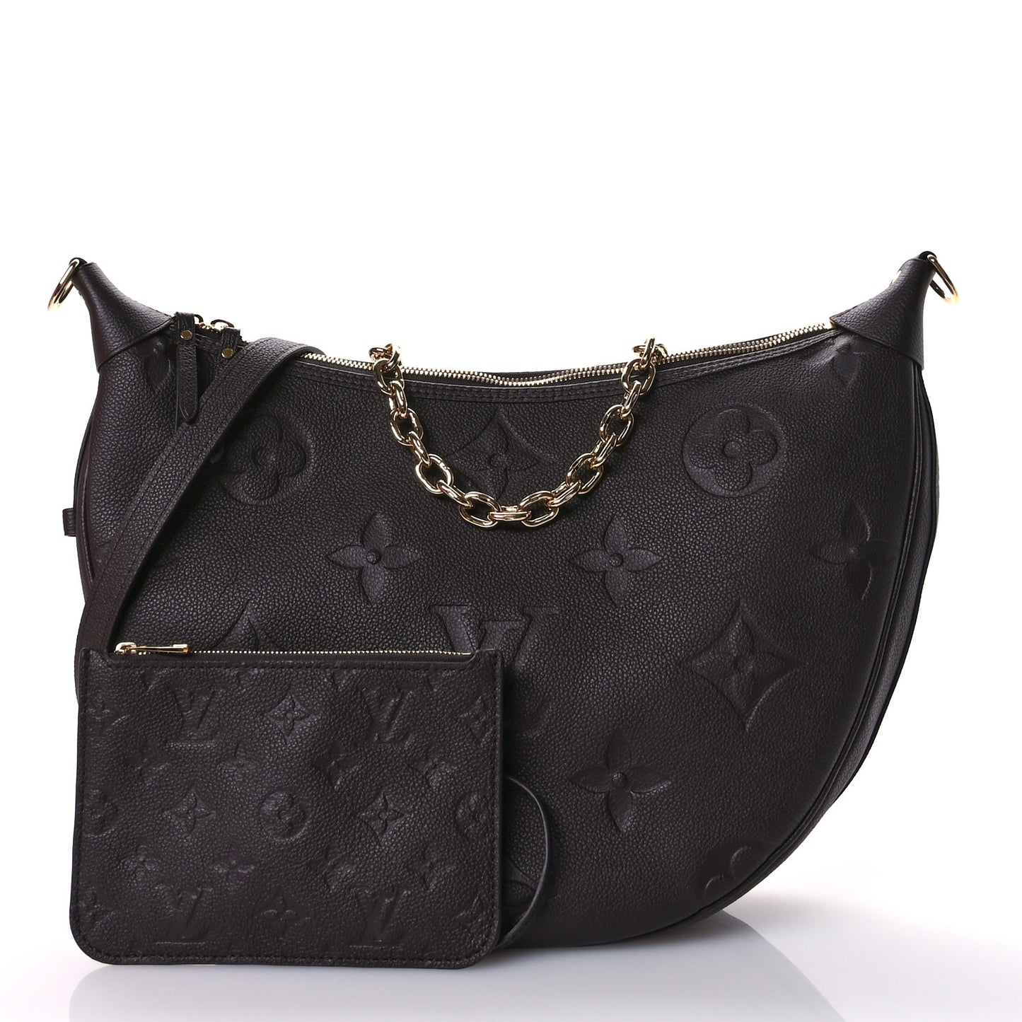 Empreinte Monogram Giant Loop Hobo Chocolate