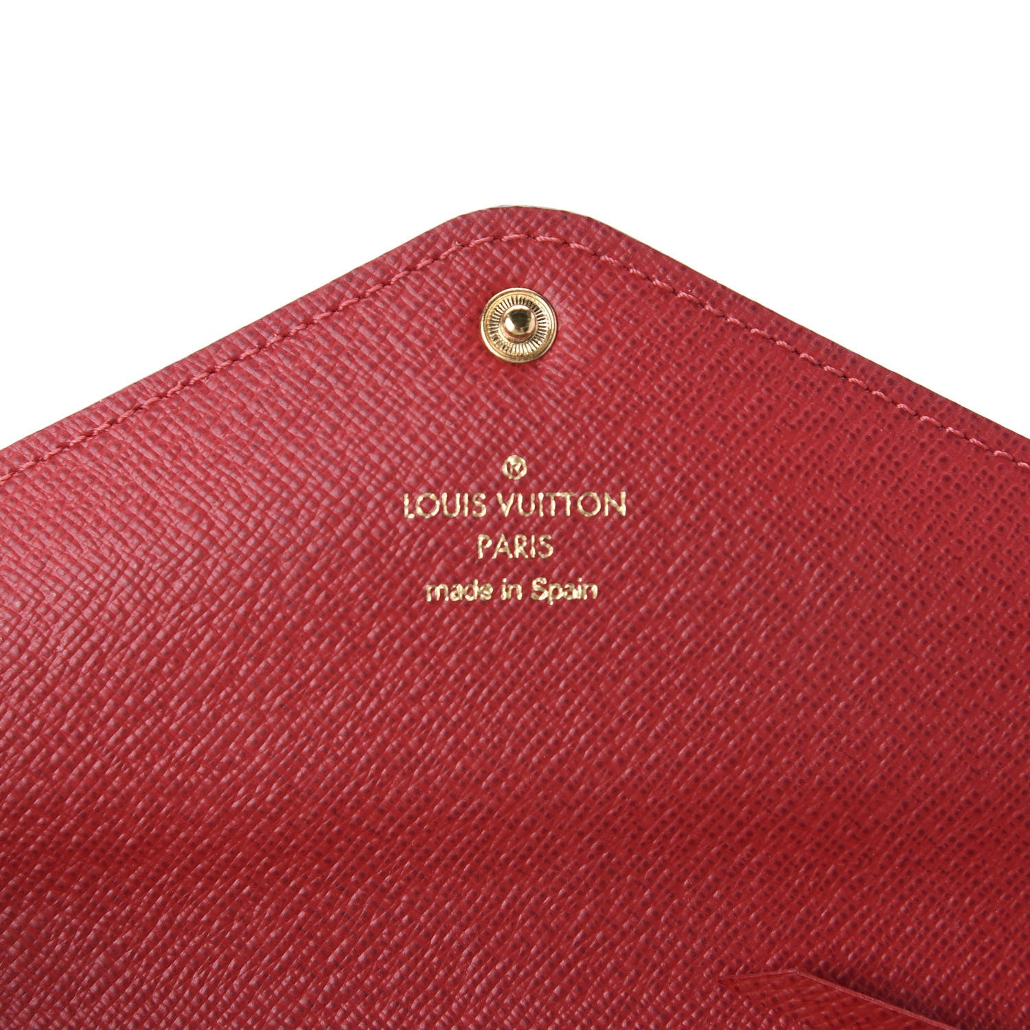 Louis Vuitton Damier Ebene Josephine Wallet Red 8 of 9