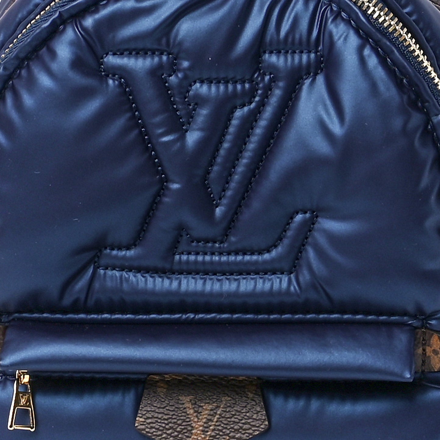 Econyl Mini Monogram Pillow Palm Springs Backpack Mini Navy