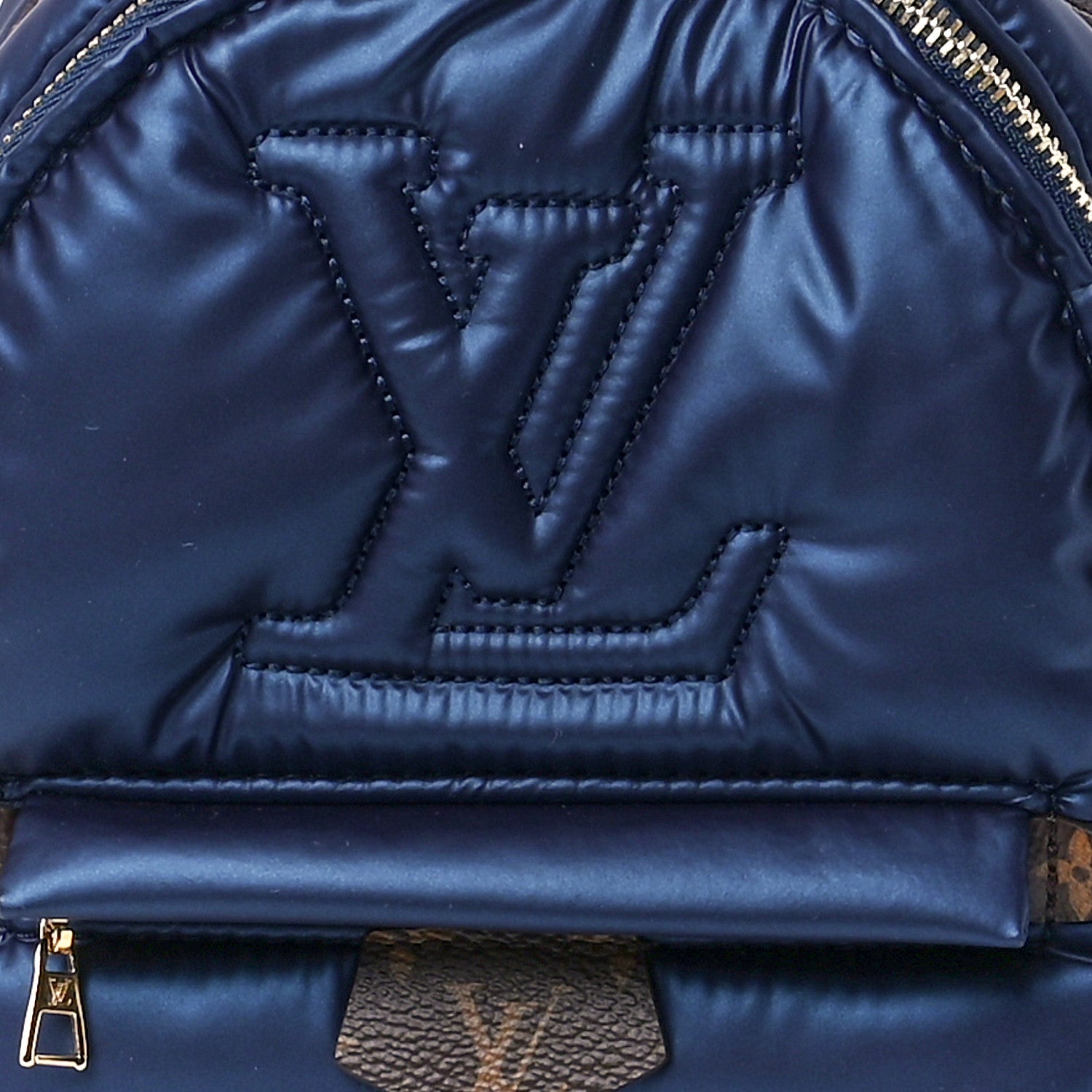 Louis Vuitton Econyl Mini Monogram Pillow Palm Springs Backpack Mini Navy 7 of 11