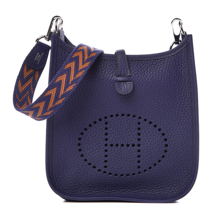 Hermes Taurillon Clemence Amazone Evelyne TPM Bleu Encre 1 of 9