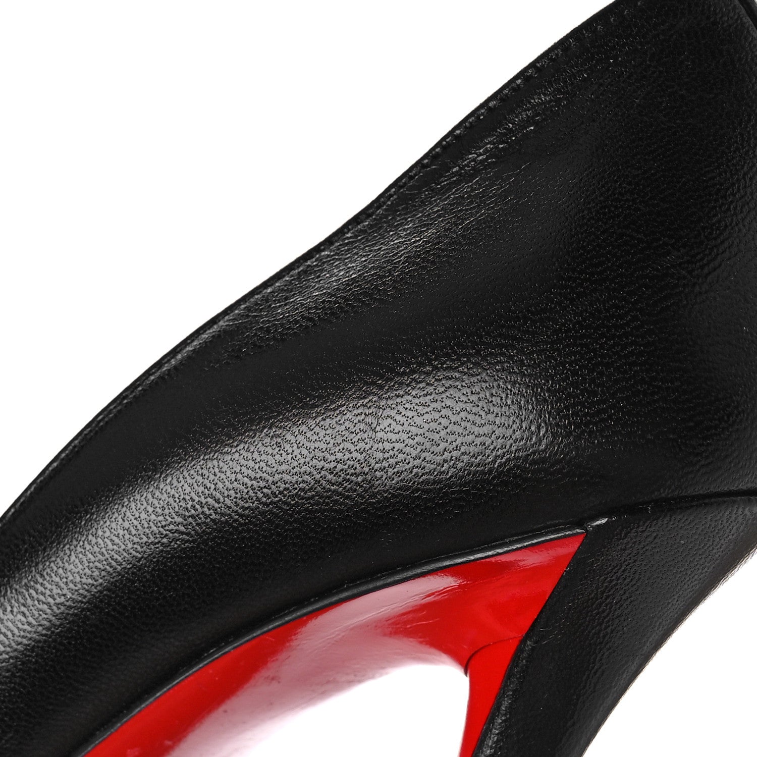 Christian Louboutin Shiny Nappa Apostrophy 100 Pumps 38 Black 10 of 11