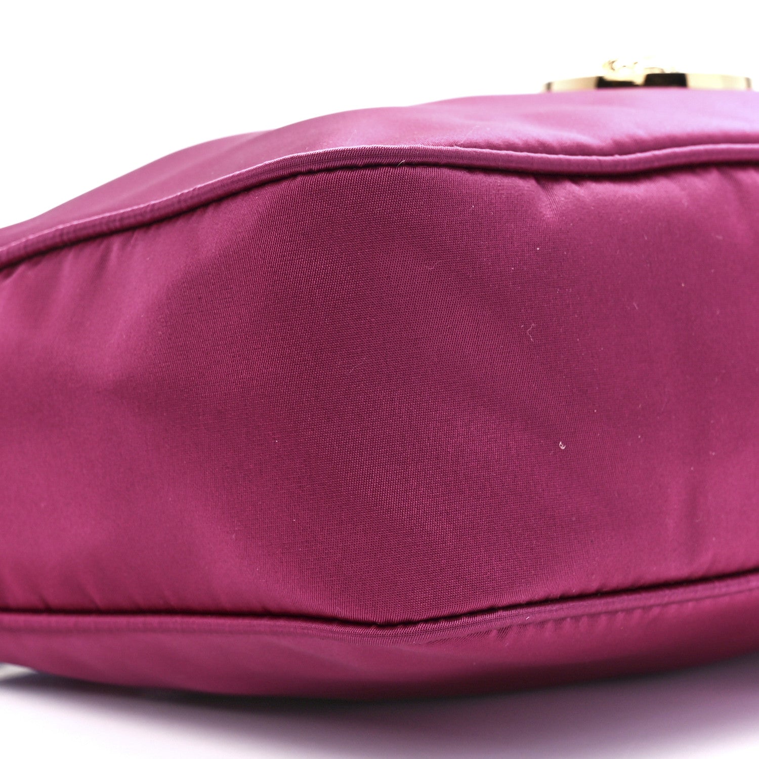 Versace Nylon Tribute Chain Crossbody Shoulder Bag Dark Pink Black 11 of 12