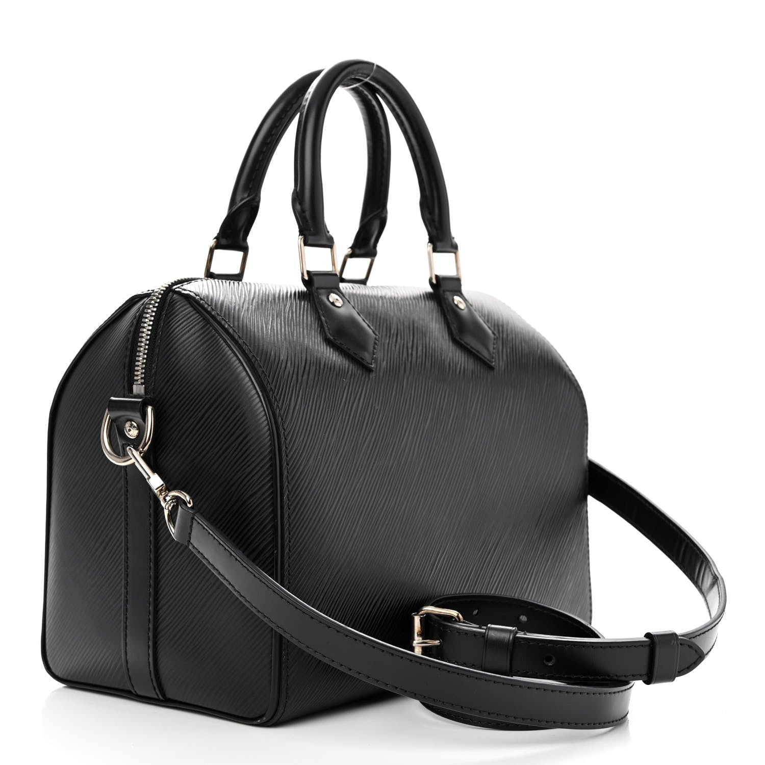 Louis Vuitton Epi Speedy Bandouliere 25 Black 3 of 12