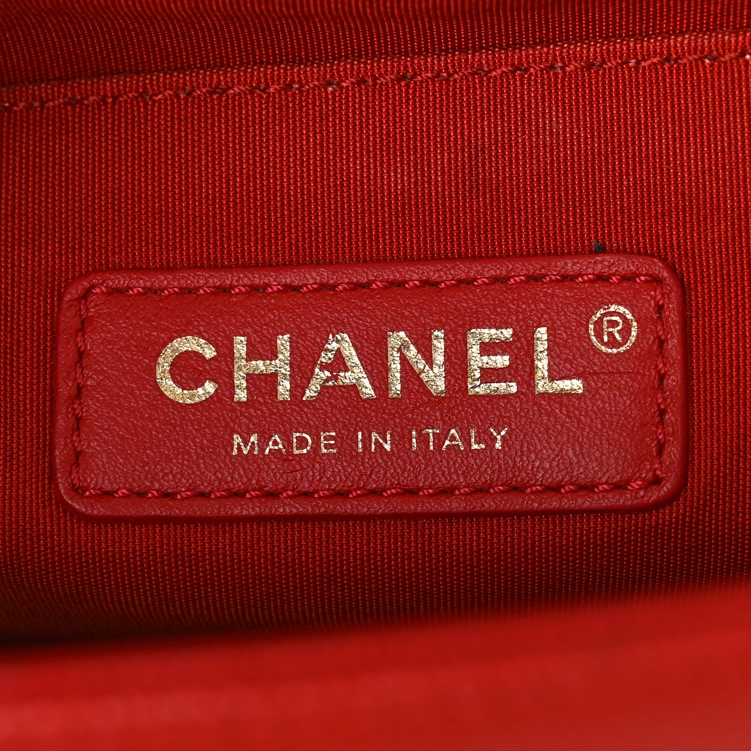 Chanel Caviar Chevron Quilted Medium Boy Flap Red 6 of 9