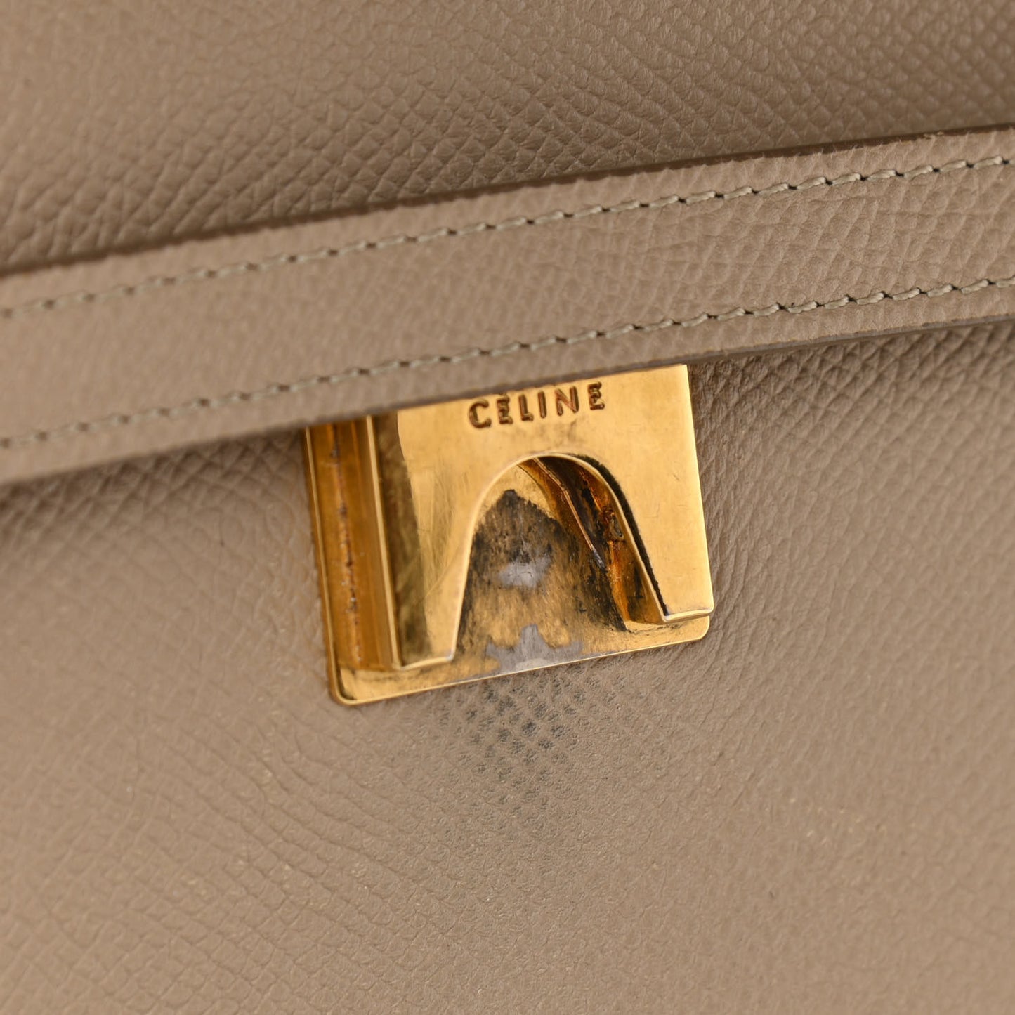 Grained Calfskin Mini Belt Bag Light Taupe