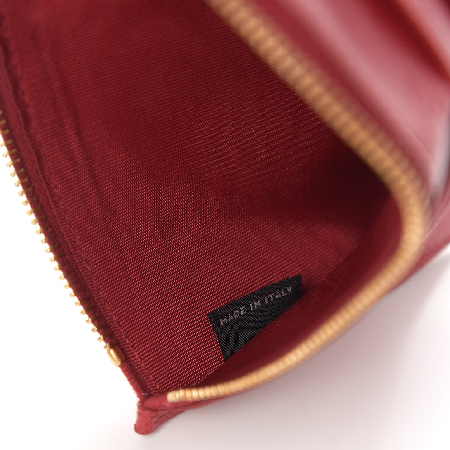 Saffiano Bi-Color Envelope Wallet Black Fuoco