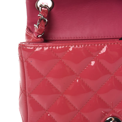 Chanel Patent Quilted Mini Square Flap Pink 8 of 13
