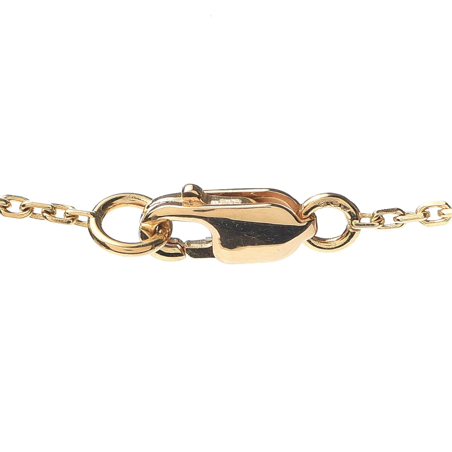 Van Cleef & Arpels 18K Yellow Gold Mother of Pearl Sweet Alhambra Butterfly Pendant Necklace 4 of 7