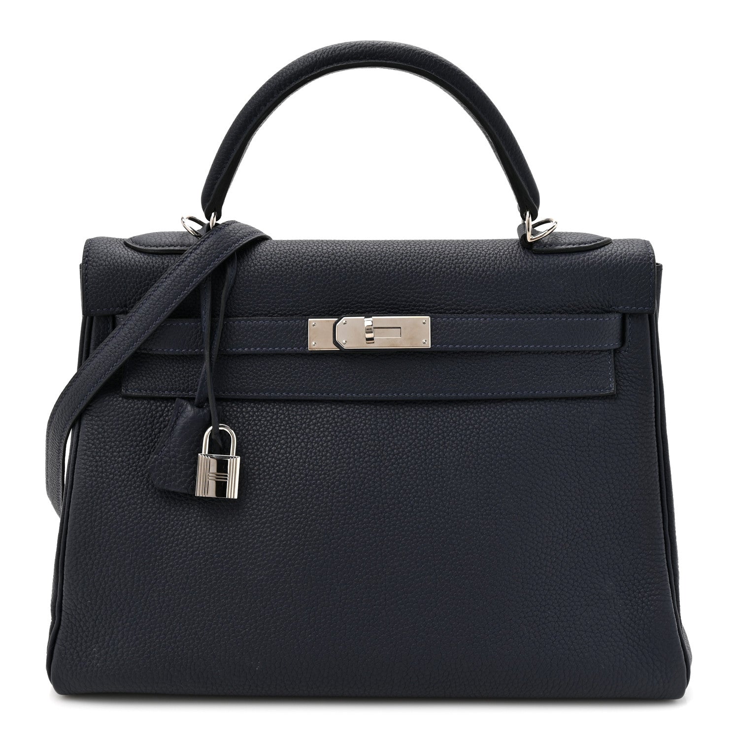 Hermes Togo Kelly Retourne 32 Bleu Nuit 1 of 12