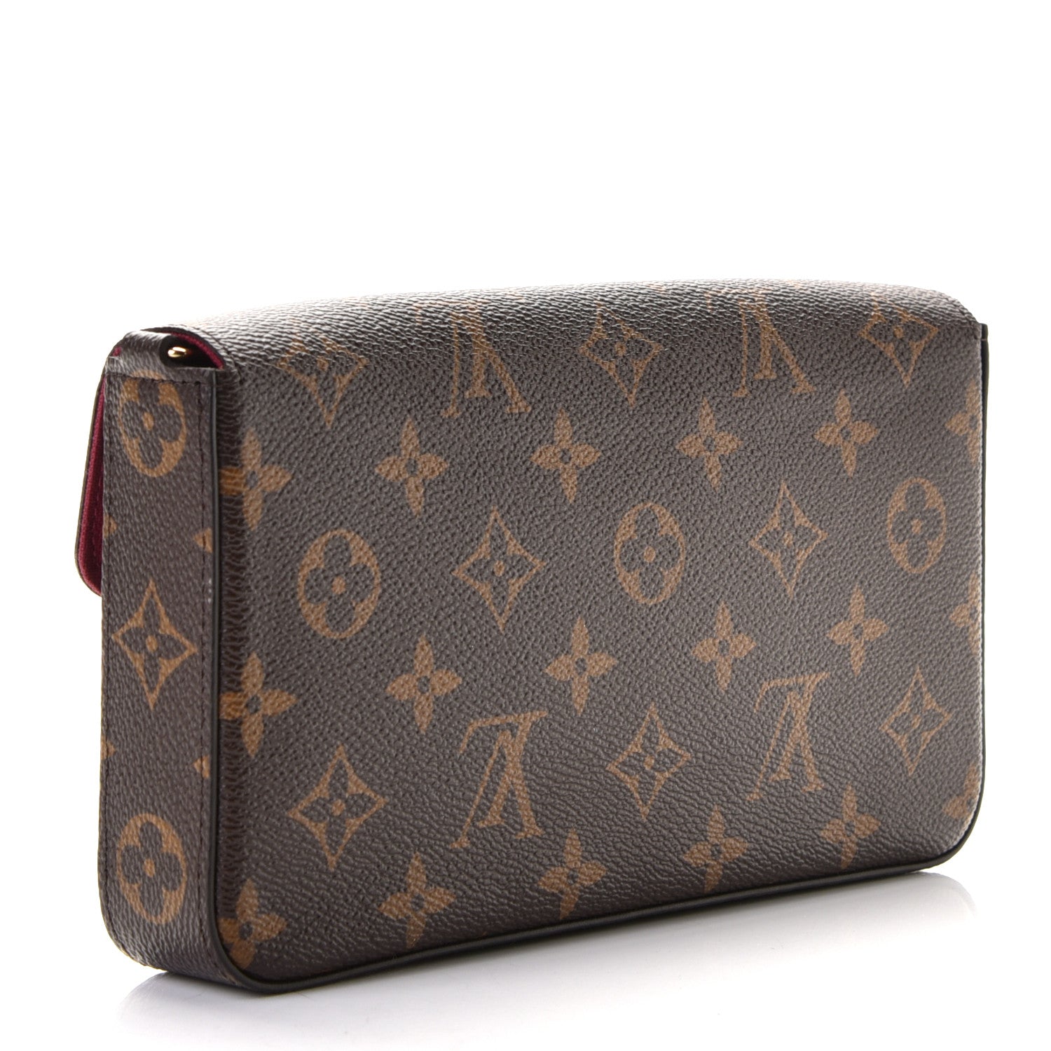 Louis Vuitton Monogram Pochette Felicie Chain Wallet Fuchsia 2 of 6